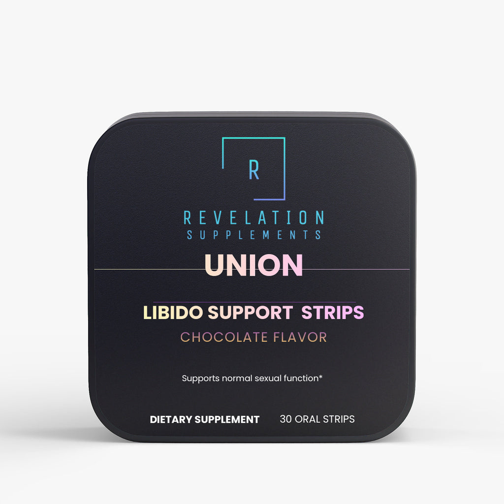 Revelation Supplements - UNION Libido Support Strips | Chocolate Oral Strips for Vitality & Wellness Support