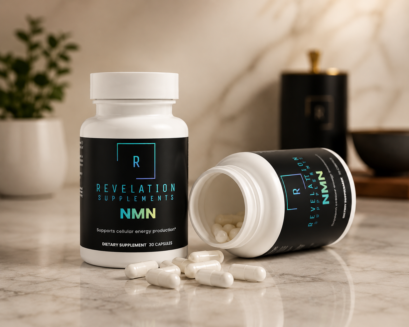 Revelation Supplements NMN Supplement | NAD+ Support for Cellular Energy & Healthy Aging | 30 Capsules