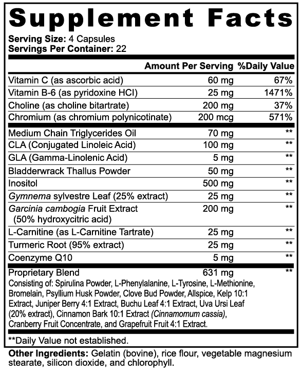 BURNT OFFERING - Fat Burner with MCT